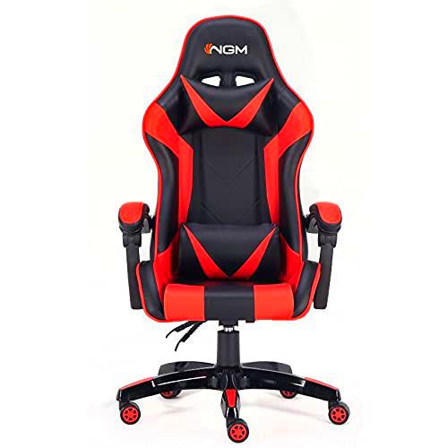 NGM Silla para Gaming, Rojo/Negro, L