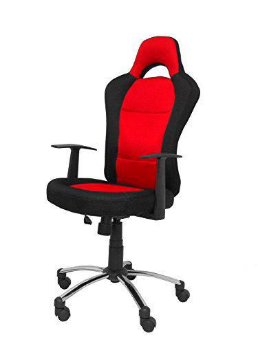 Piqueras Y Crespo 7214RJ - Silla de gaming con mecanismo basculante, color rojo