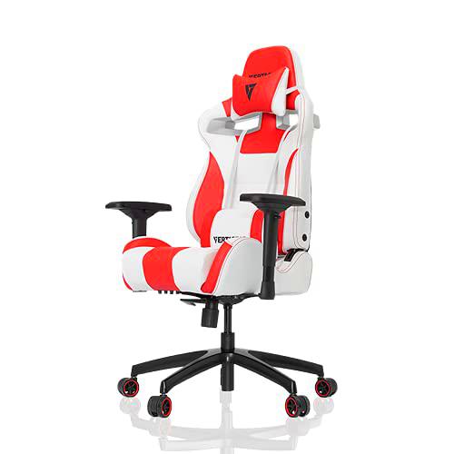 VERTAGEAR Silla para Juegos S-Line 4000, White/Red, Medium