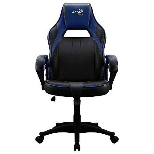 Aerocool AC40C Silla Gaming, tecnología Air, Altura Regulable, Color Azul