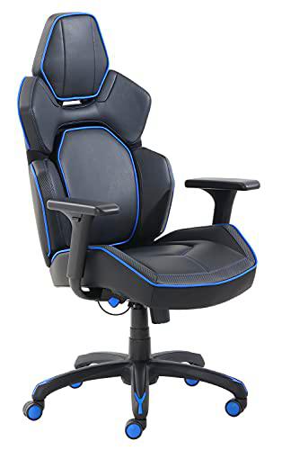 Marca Amazon - Movian - Silla gaming con sujeción lumbar 3D y altura ajustable