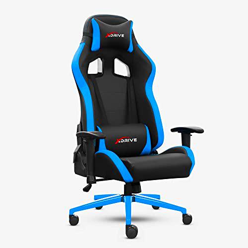 xDrive MAGAMECH100001 Gaming Chair, Faux Leather, Blue