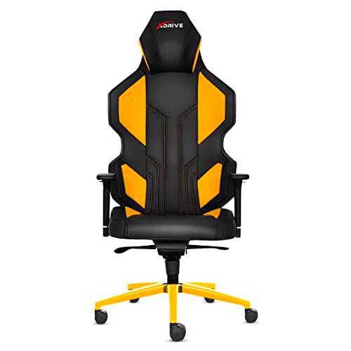 xDrive MAGAMECH100015 Gaming Chair, Faux Leather, Yellow