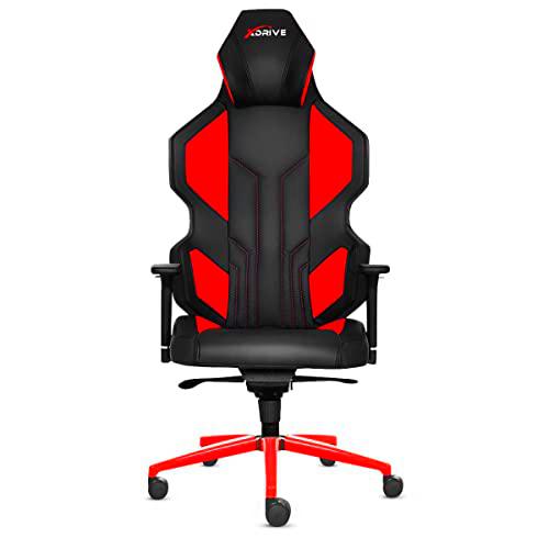 xDrive MAGAMECH100013 Gaming Chair, Faux Leather, Red