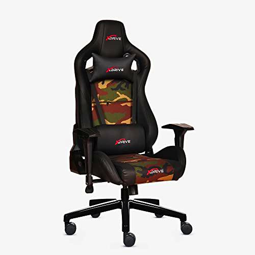 xDrive MAGAMECH100045 Gaming Chair, Faux Leather, Camouflage