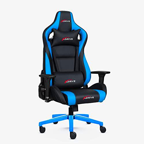 xDrive MAGAMECH100042 Gaming Chair, Faux Leather, Blue