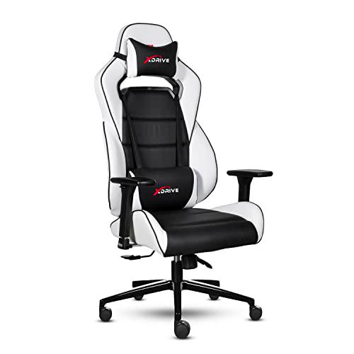 xDrive MAGAMECH100022 Gaming Chair, Faux Leather, White