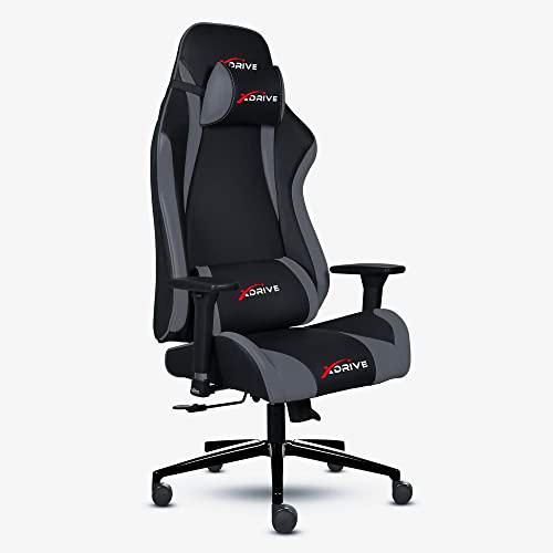 xDrive MAGAMECH100027 Gaming Chair, Faux Leather, Grey