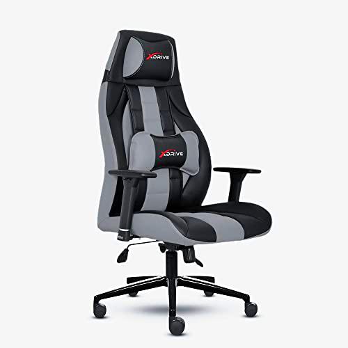 xDrive MAGAMECH100012 Gaming Chair, Faux Leather, Grey