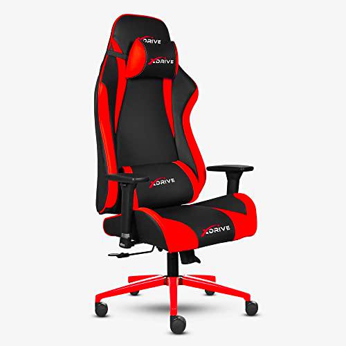 xDrive MAGAMECH100024 Gaming Chair, Faux Leather, Red
