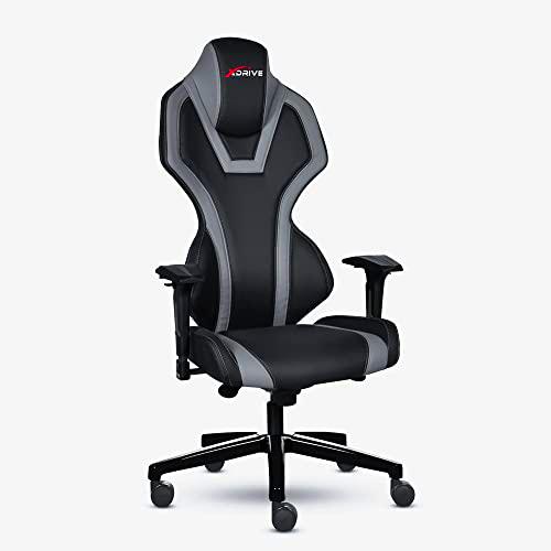 xDrive MAGAMECH100031 Gaming Chair, Faux Leather, Grey
