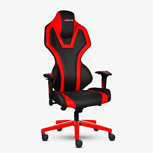 xDrive MAGAMECH100028 Gaming Chair, Faux Leather, Red