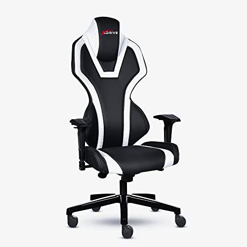 xDrive MAGAMECH100032 Gaming Chair, Faux Leather, White