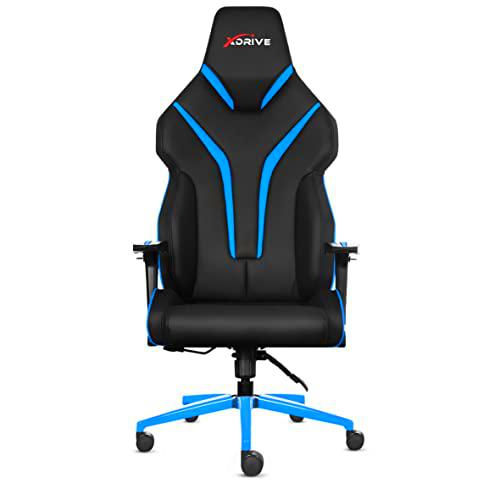 xDrive MAGAMECH100062 Gaming Chair, Faux Leather, Blue