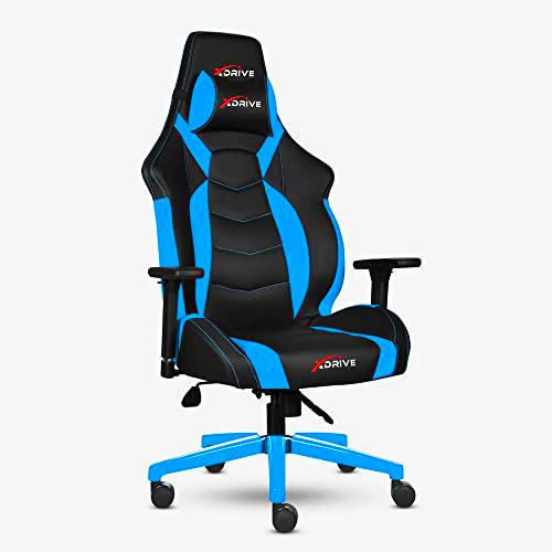 xDrive MAGAMECH100053 Gaming Chair, Faux Leather, Blue
