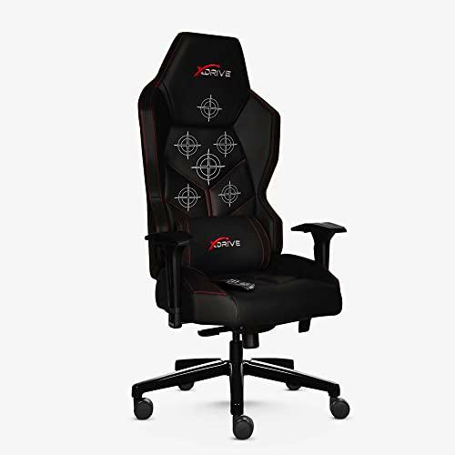 xDrive MAGAMECH100070 Gaming Chair, Faux Leather, Black
