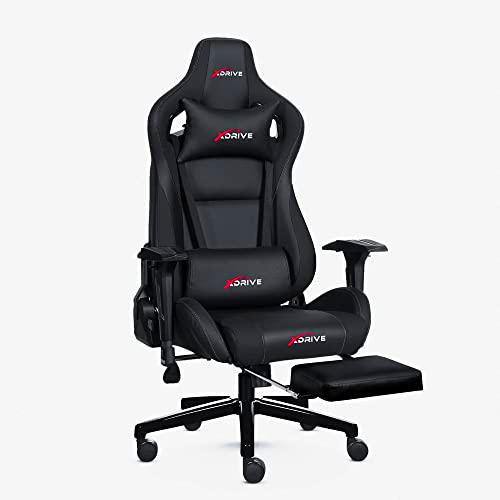 xDrive MAGAMECH100067 Gaming Chair, Faux Leather, Black