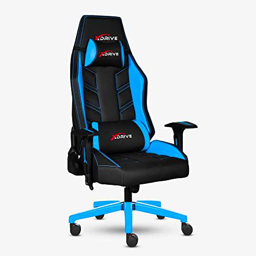xDrive MAGAMECH100036 Gaming Chair, Faux Leather, Blue
