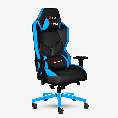xDrive MAGAMECH100057 Gaming Chair, Faux Leather, Blue