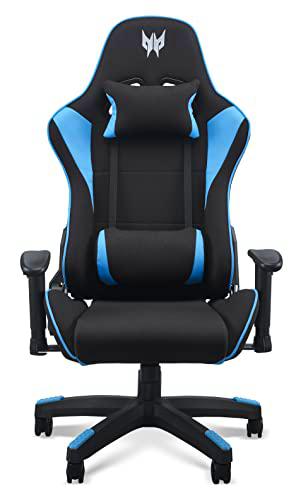 Acer Predator Gaming Chair Rift Lite, Tessuto, Nero e BLU, breit