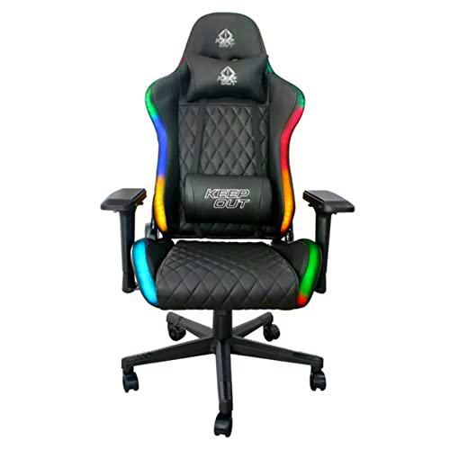 KEEP OUT Silla Gaming XSPRO-RGB, Nailon, Multicolour, One Size