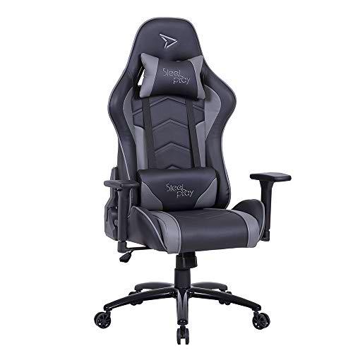 Steelplay SGC01-Silla para Videojuegos, Color Gris