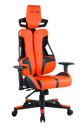 The G-Lab K Seat Carbon Orange Silla Gaming, Cuero sintético