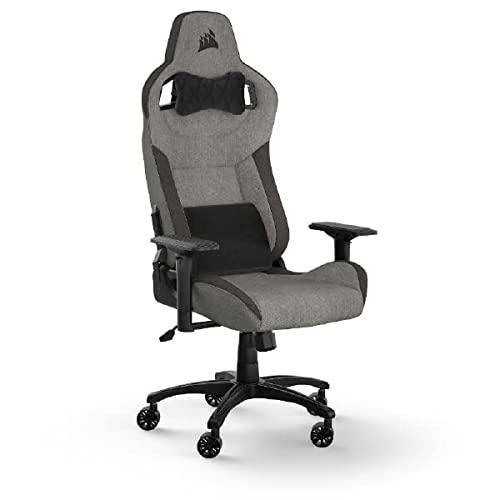 Corsair T3 Rush Sillas de Gamer, Gris y Antracita, Talla única