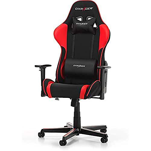 DXRacer Silla de Juegos Formula Gaming Chair, Negro y Rojo