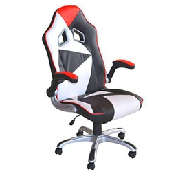 POLIRONESHOP MONTECARLO Silla sillón de oficina giratoria escritorio estudio para jugar (blanco)