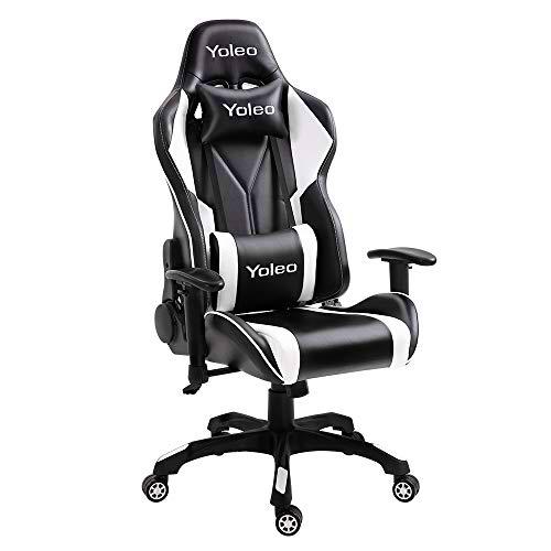 YOLEO - Silla de oficina para gaming, silla de carreras