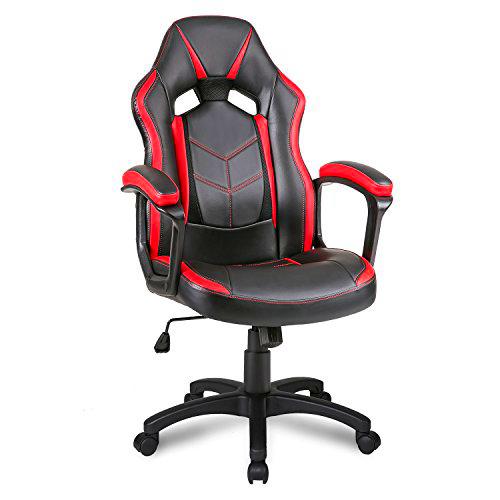 merax® Escritorio Silla Racing silla Gaming silla - silla giratoria de piel sintética