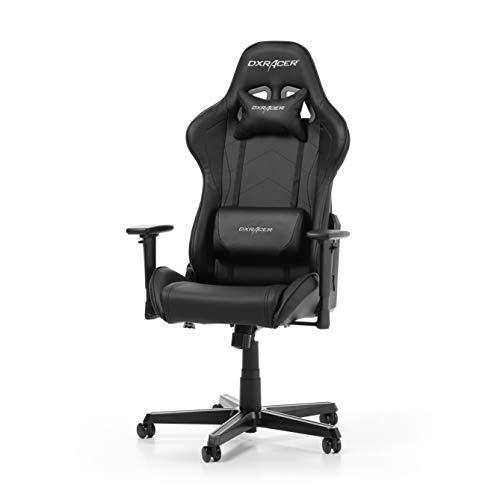 Dx Racer Formula F08 Gaming Chair, Black, Piel sintética
