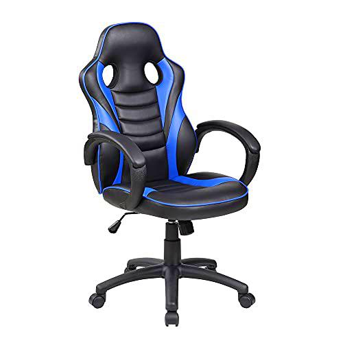 Rocada | Sillas Gaming Student | Respaldo y Asientos de Espuma Inyectada | Reposacabezas Integrado | Brazos de Serie | Silla Gamer Color Azul