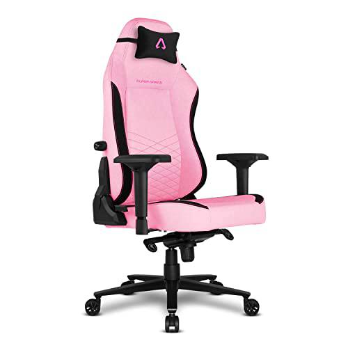 Alpha Gamer Alegra Fabric Silla Gaming, Color Rosa, One Size