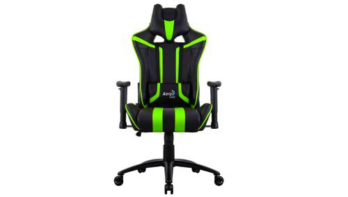 AeroCool AC120 Air Universal Gaming Chair Padded Seat Green, Black