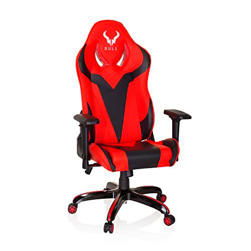 hjh OFFICE 729261 Silla giratoria Gaming Promoter I Piel sintética Negro/Rojo