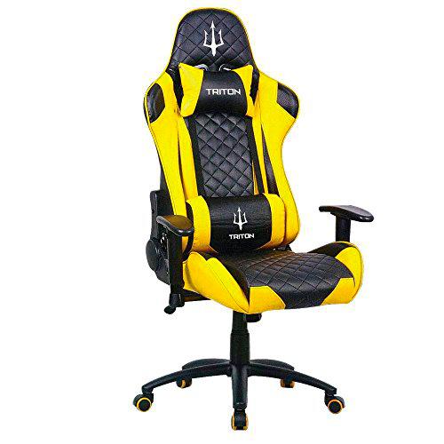 triton P050-X3-By Silla Gaming Chair Ergonómica, Imitación a Piel
