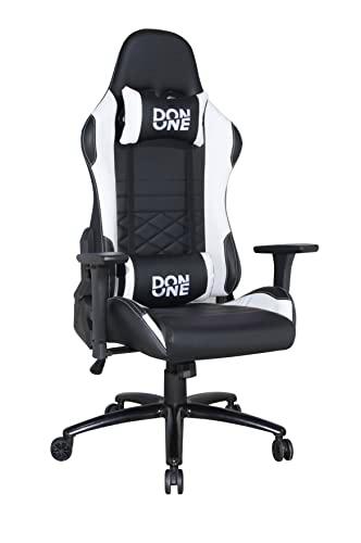 DON ONE Silla GC300 Negro/Blanco para Juegos - En Colores Que Coinciden con tu Nueva Playstation 5