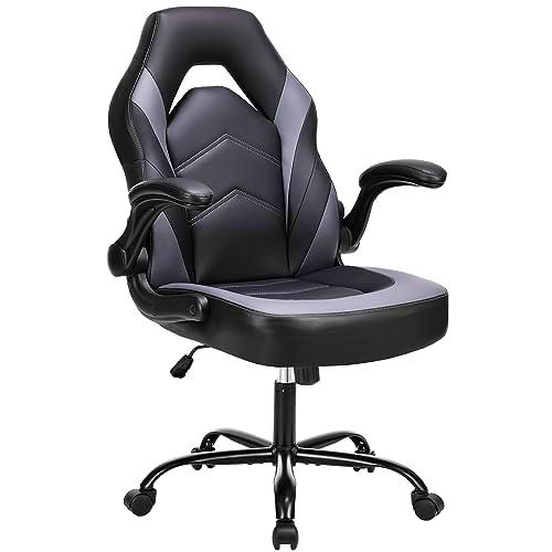 DUMOS Silla para Videojuegos, Metal Cuero Plástico