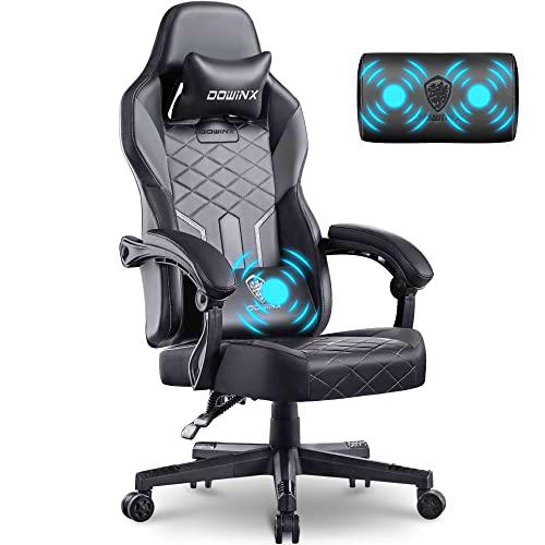 Dowinx Silla de gaming Racing Gamer con cojín de primavera