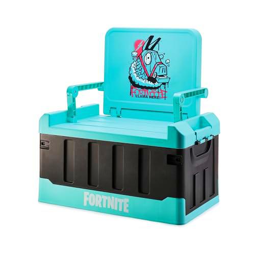 Numskull Fortnite - Caja de almacenamiento de juguetes 2 en 1 y silla plegable