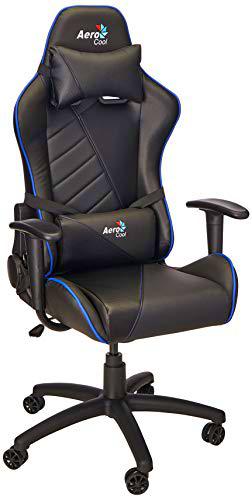 Aerocool Sillón Gaming, Negro/Azul, Talla Única