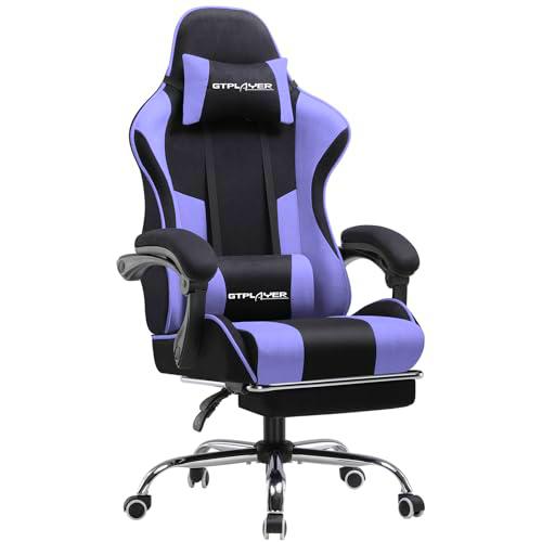 GTPLAYER Silla de oficina para videojuegos de tela