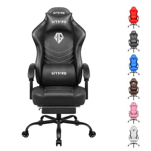 SITMOD Silla de computadora grande y alta con reposapiés