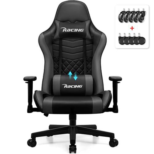 minnouat Silla de gaming, silla de oficina, función basculante hasta 170º