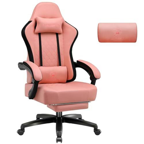 GTPLAYER Silla de Gaming de Tela, sillón para Videojuegos con cojín de muelles ensacados