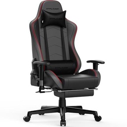GTPLAYER Silla de Gamer con reposapiés, Altavoz Bluetooth