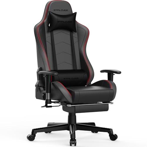 GTPLAYER Silla de Gamer con reposapiés, Altavoz Bluetooth