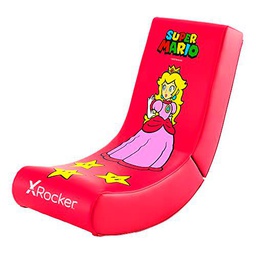 XRocker - Silla Gaming, Cuero sintético, Rosa Super Mario All-Star Con Personaje Princesa Peach (Nintendo Switch)